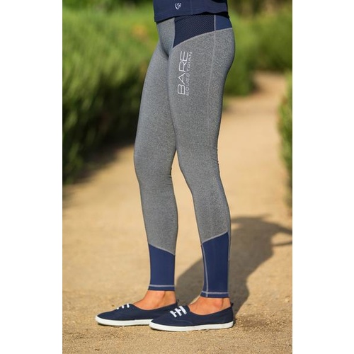 BARE No Grip Performance Tights - Blue Steel