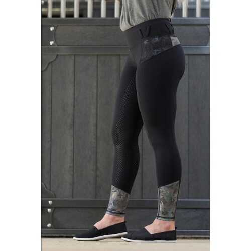 No Grip BARE Riding Tights - Dark Grey Shimmer