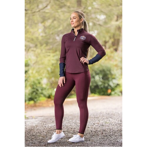 BARE Royal Riding Club - Kensington Riding Tights - Merlot