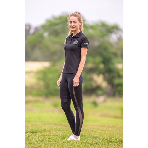 BARE Ladies Sequin Polo Shirt
