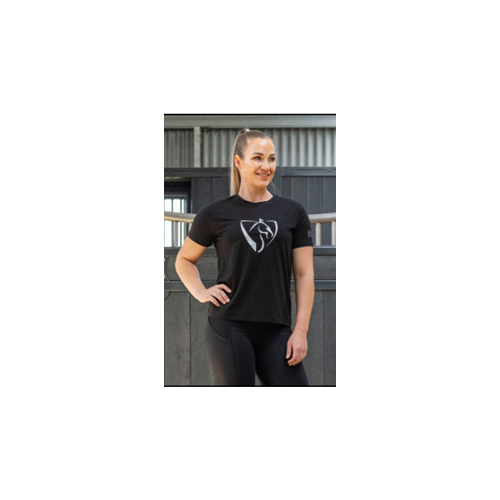 BARE Silver Logo T-Shirt -Black