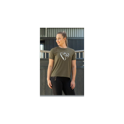 BARE Silver Logo T-Shirt - Military