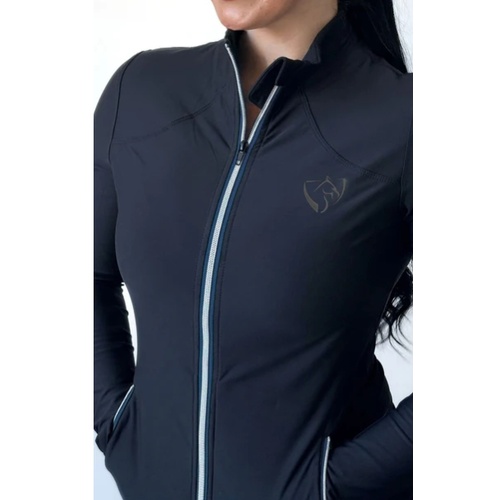 BARE Technical Riding Jacket - Black with Navy