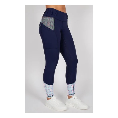 BARE Youth Performance Tights - Navy Azure