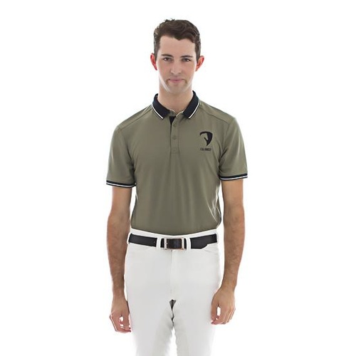 E.A. Direct Men's Polo Shirt Double - Dark Olive