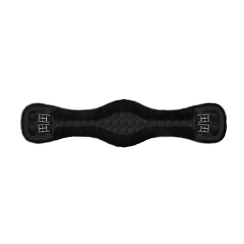 E.A Mattes Anatomic Girth - Black/Black Quilt