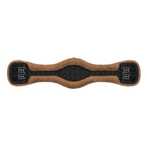 E.A Mattes Anatomic Girth - Honey/Black Quilt