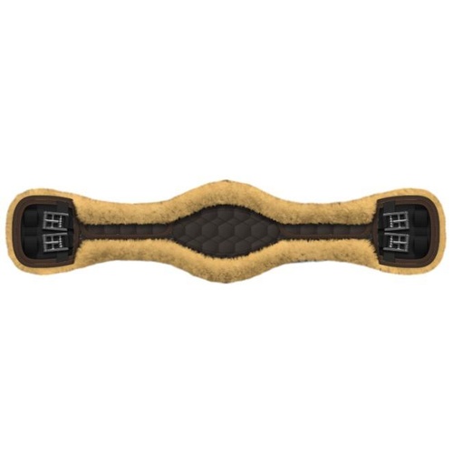 E.A Mattes Anatomic Girth - Natural/Brown Quilt