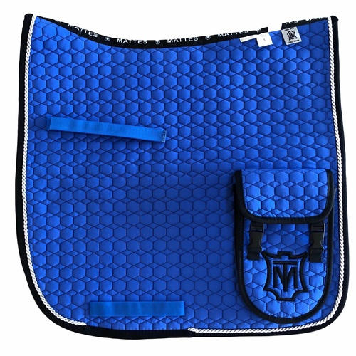 E.A Mattes Endurance Saddle Pad - Royal Blue & Black