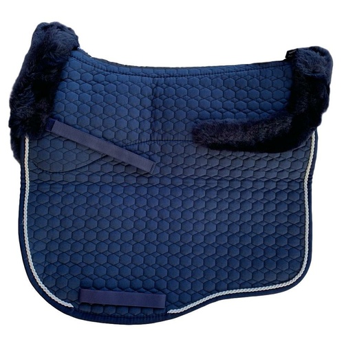E.A Mattes Eurofit Full Fleece Saddle Pad - Navy