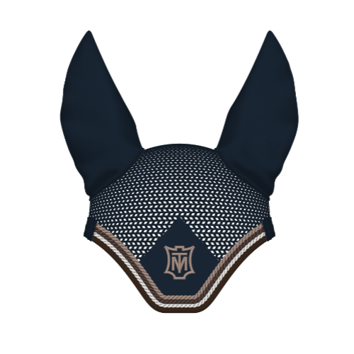 E.A. Mattes Soundproof Ear Bonnet - Navy/Brown