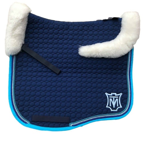 E.A Mattes Eurofit Top Fleece Saddle Pad - Blue & Turquoise