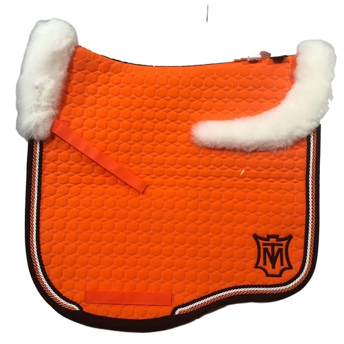 E.A Mattes Eurofit Top Fleece Saddle Pad - Orange