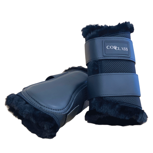 Cob Class Deluxe Fleece Lined Brushing Boots - Black