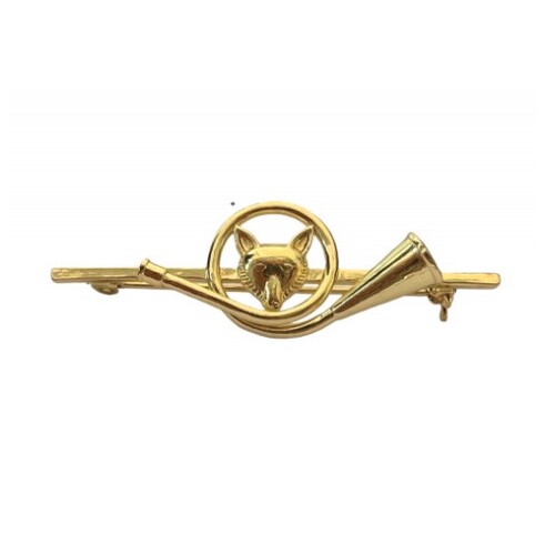 French Horn Fox Stock Pin