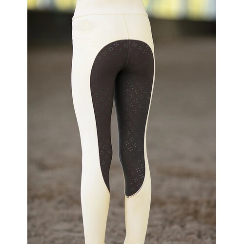 Giddyup Garland Cream & Brown 2-Tone Show Tights