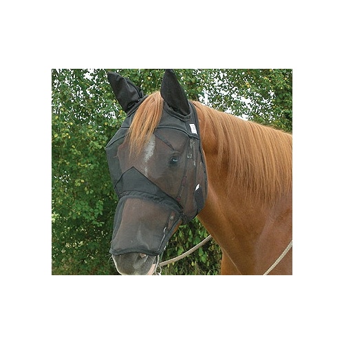 Horze Fly Mask With Ears & Nose /UV Protection 50 horse pony cob sizes 