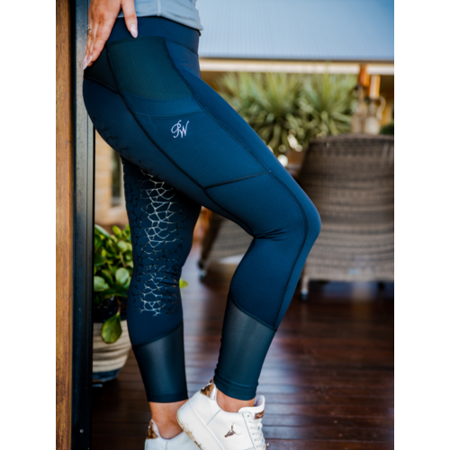 Peter Williams Ladies Ebony Black Riding Tights