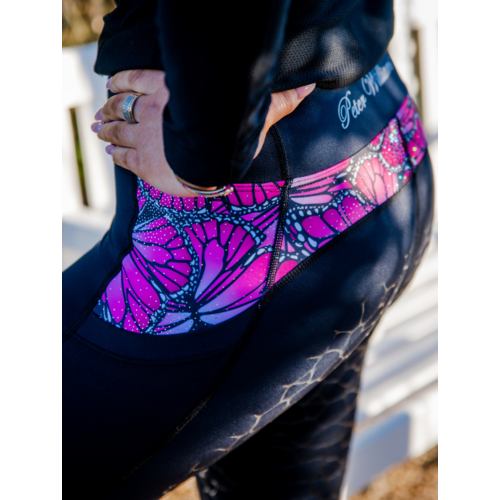 Peter Williams Ladies Pink Butterfly Riding Tights
