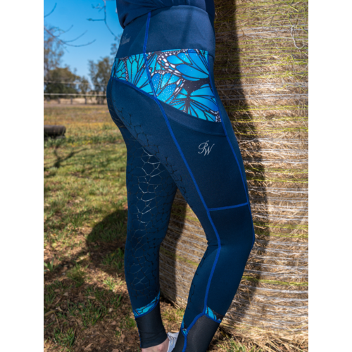 Peter Williams Youth Blue Butterly Tights
