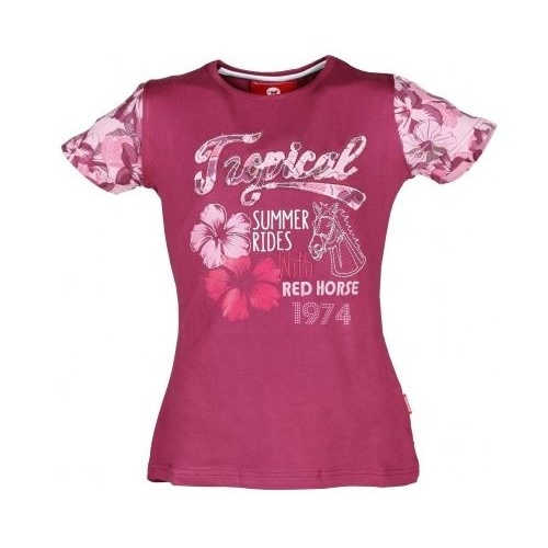 Red Horse Girls Tropical Shirt