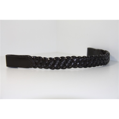 WHE Hunter Leather Plaited Browband