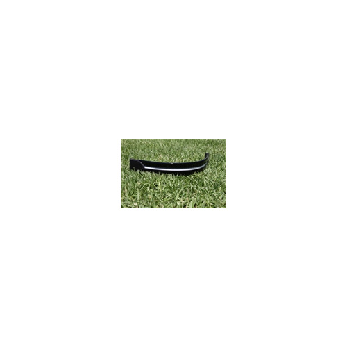 WHE Black Patent Leather Flat Band Browband with White Patent Leather insert
