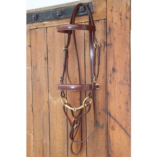 WHE Imperial  Collection In Hand Bridle w Nappa Padded Butterfly Lead