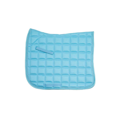 Diamante Trim Dressage Saddle Pad - Light Blue